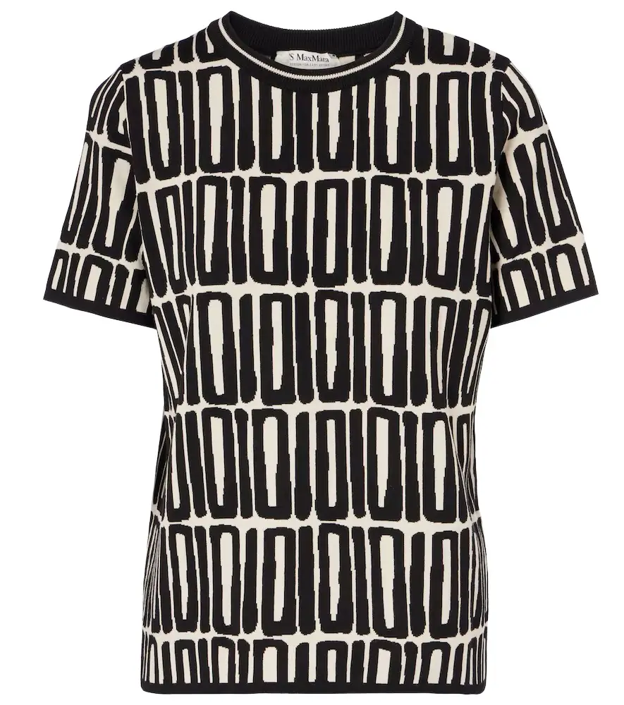 'S Max Mara 'S Max Mara Ramo printed cotton top | Image 1 'S Max Mara 'S Max Mara Ramo printed cotton top | Image 1