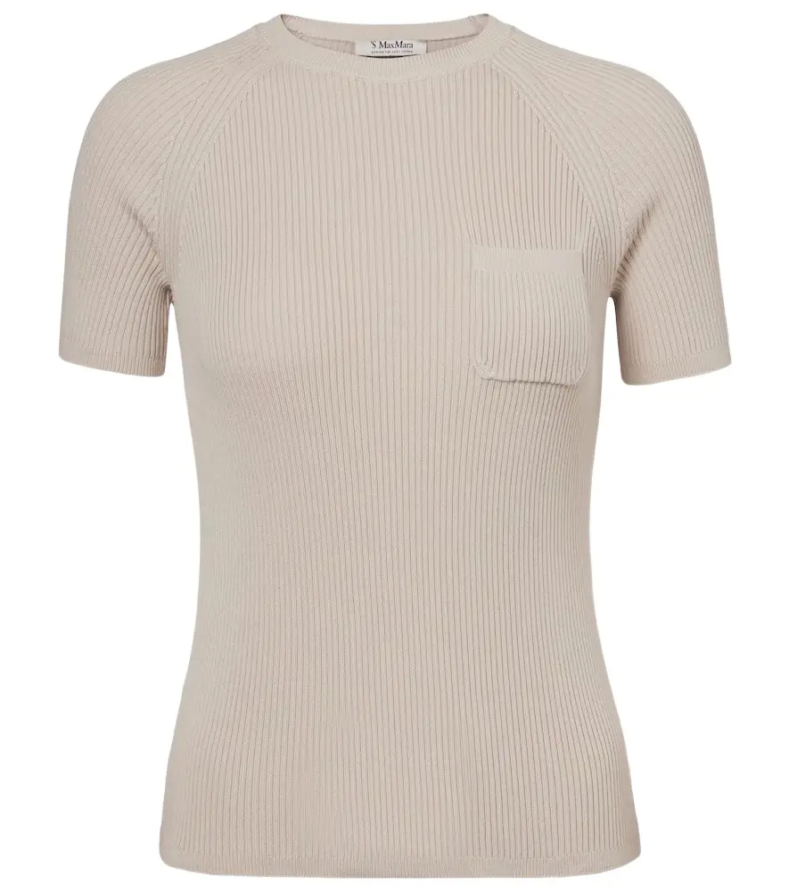 'S Max Mara 'S Max Mara Berlino ribbed-knit cotton top | Image 1 'S Max Mara 'S Max Mara Berlino ribbed-knit cotton top | Image 1