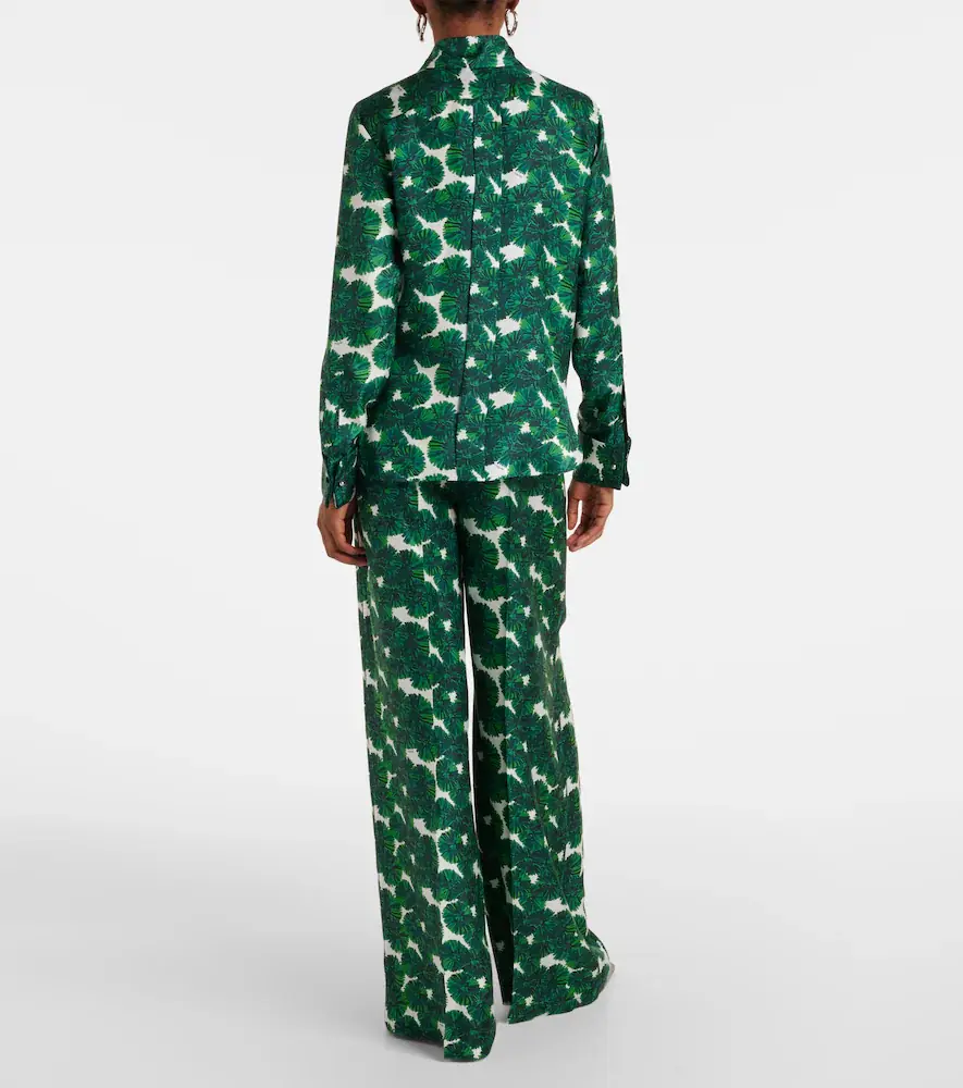 Max Mara Rodesia printed silk twill shirt | Thumbnail 5 Max Mara Rodesia printed silk twill shirt | Thumbnail 5
