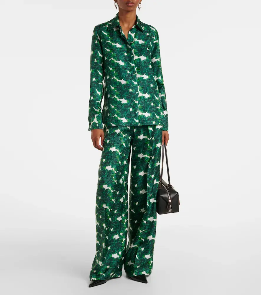 Max Mara Rodesia printed silk twill shirt | Thumbnail 6 Max Mara Rodesia printed silk twill shirt | Thumbnail 6