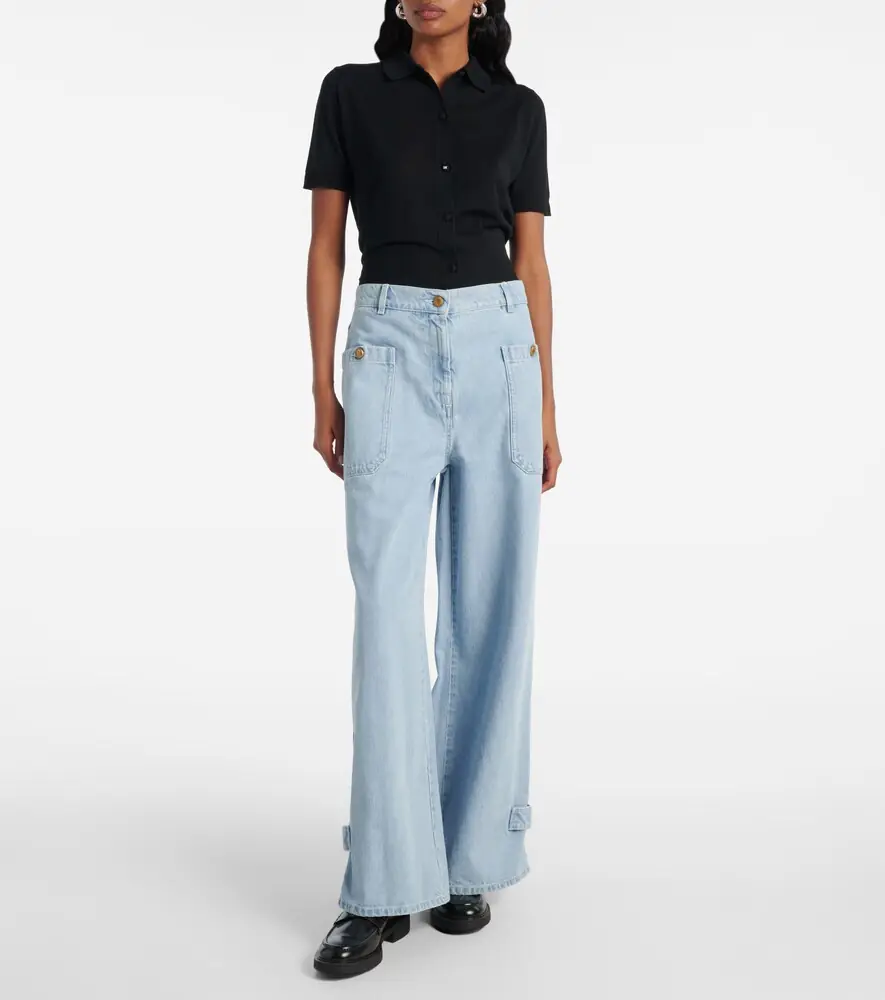 Max Mara Pugnale high-rise wide-leg jeans | Thumbnail 3 Max Mara Pugnale high-rise wide-leg jeans | Thumbnail 3