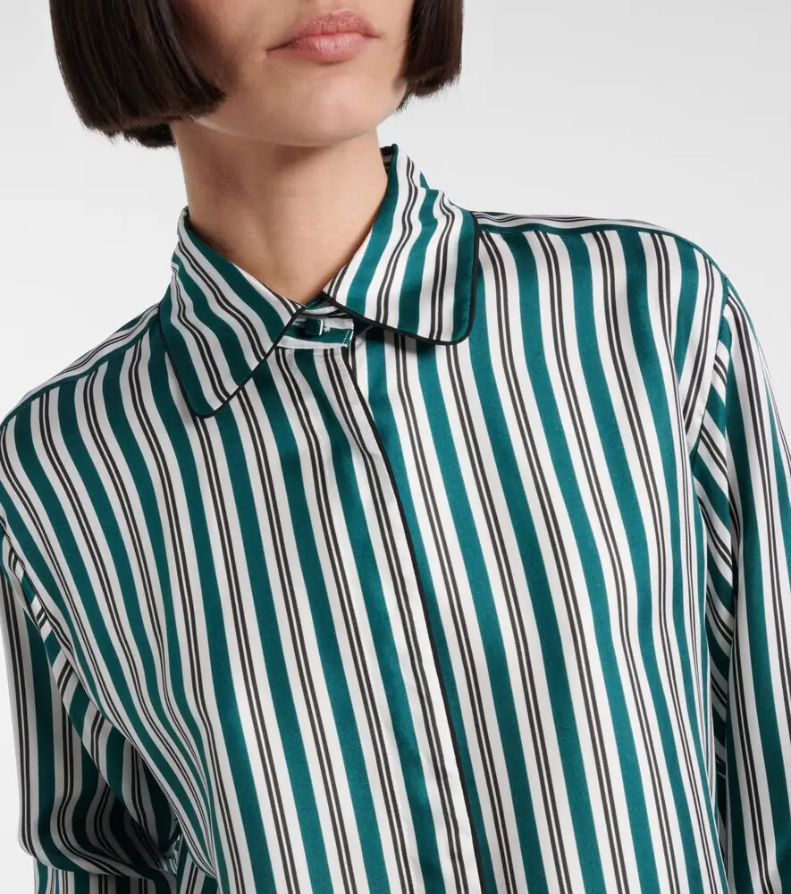 Max Mara Brama striped silk shirt | Thumbnail 4 Max Mara Brama striped silk shirt | Thumbnail 4