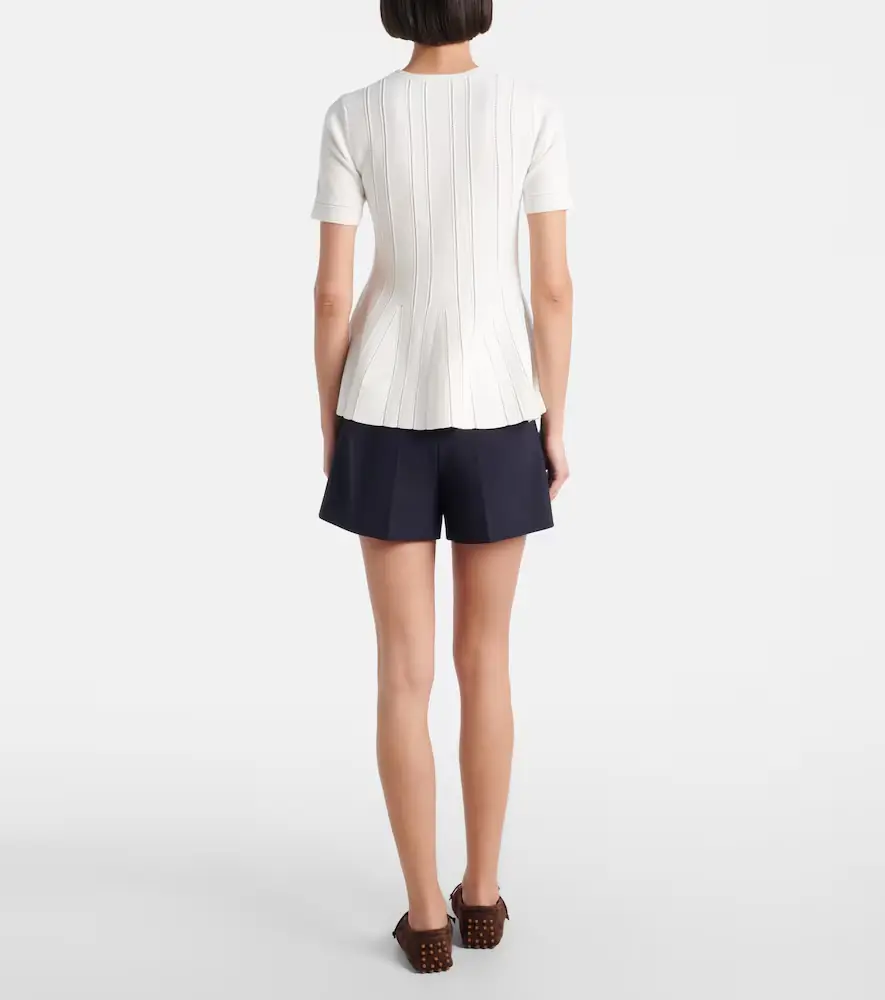 Max Mara Epoche peplum open-knit top | Thumbnail 3