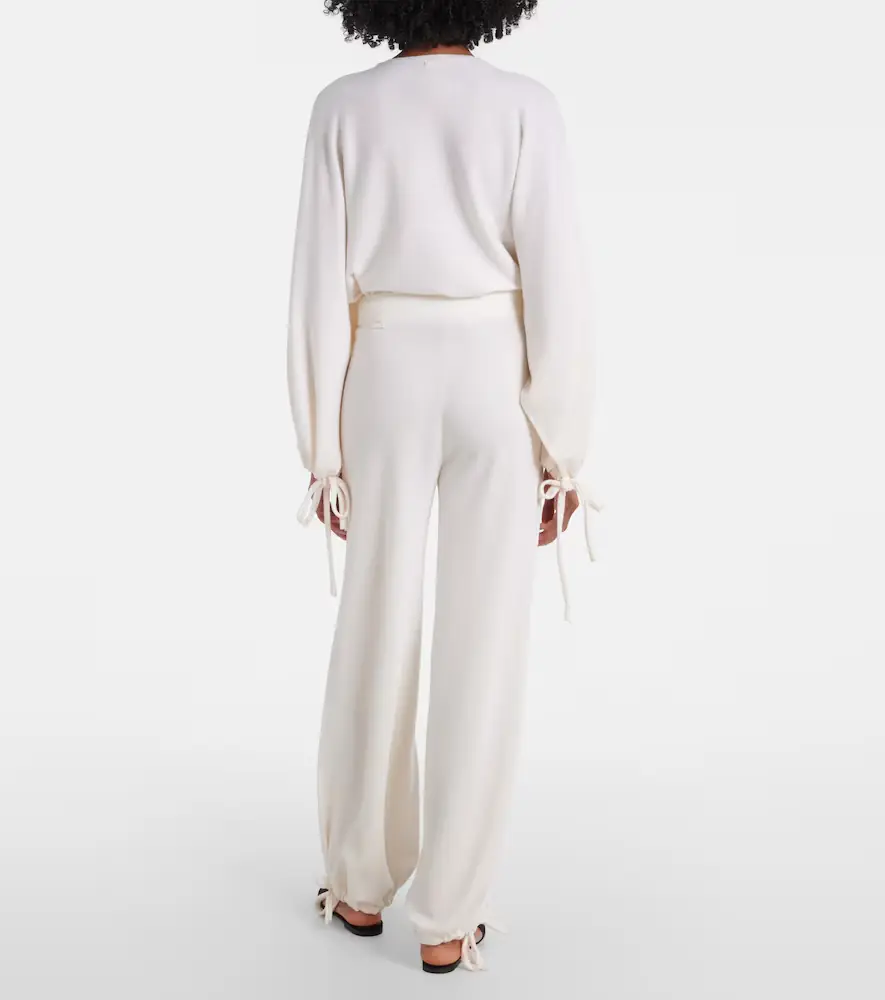 Max Mara Virgin wool wide-leg pants | Thumbnail 3 Max Mara Virgin wool wide-leg pants | Thumbnail 3