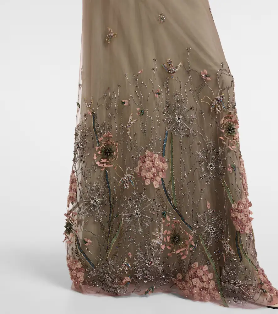 Costarellos Floral embellished gown | Thumbnail 2
