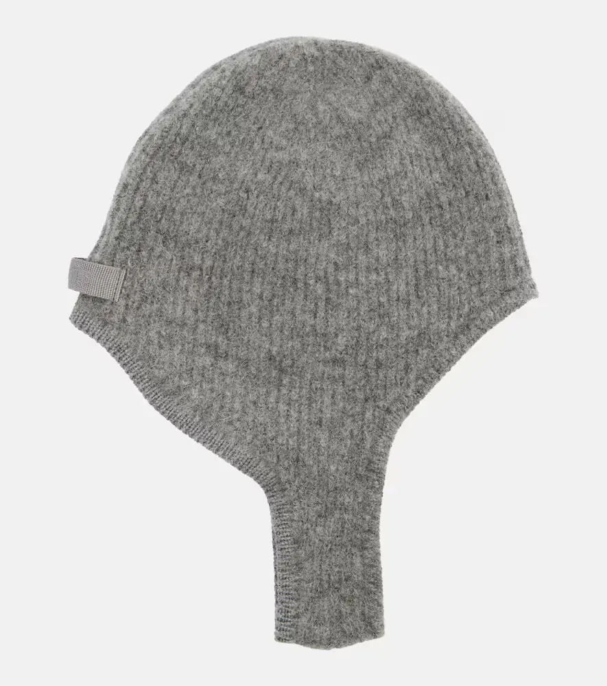 Jacquemus Ribbed-knit alpaca and wool-blend hood | Thumbnail 2