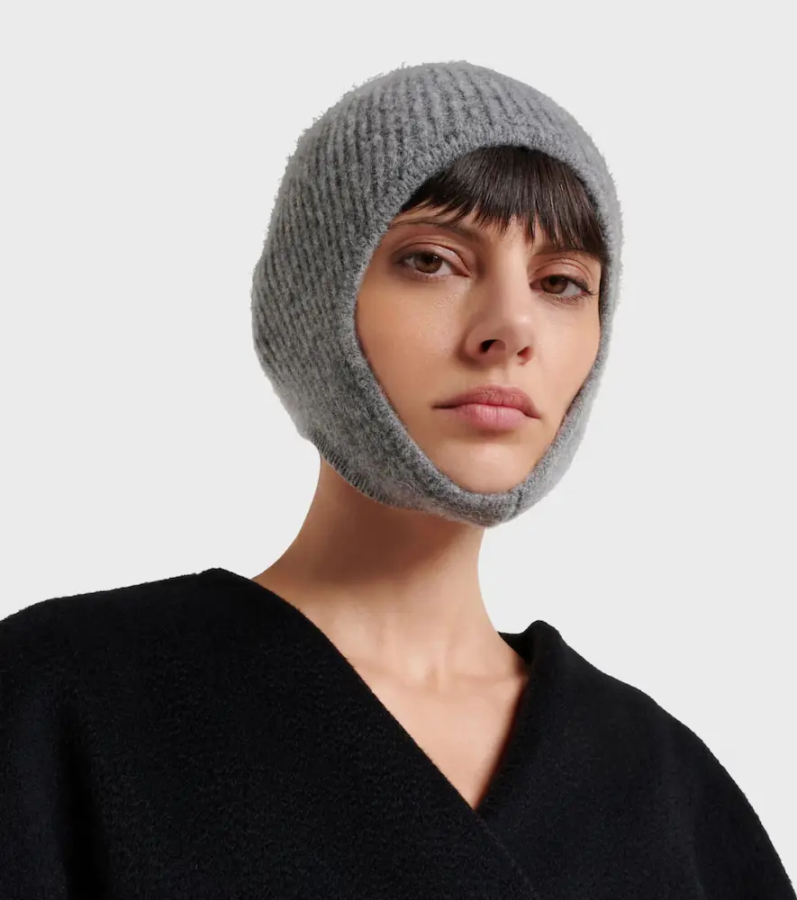 Jacquemus Ribbed-knit alpaca and wool-blend hood | Thumbnail 4
