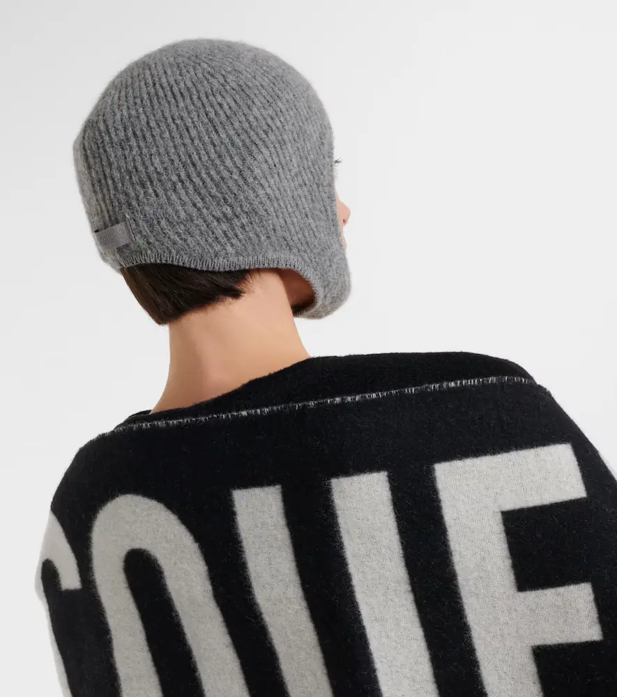 Jacquemus Ribbed-knit alpaca and wool-blend hood | Thumbnail 5