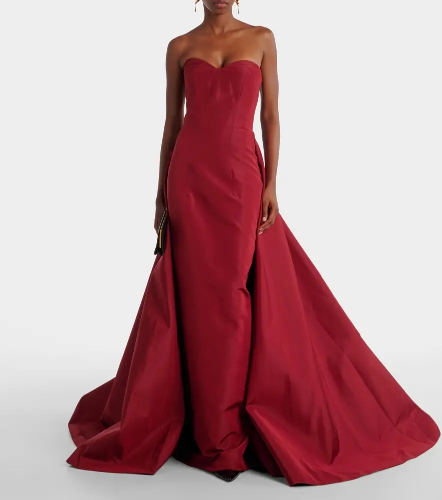 MONIQUE LHUILLIER Silk faille gown | Thumbnail 4