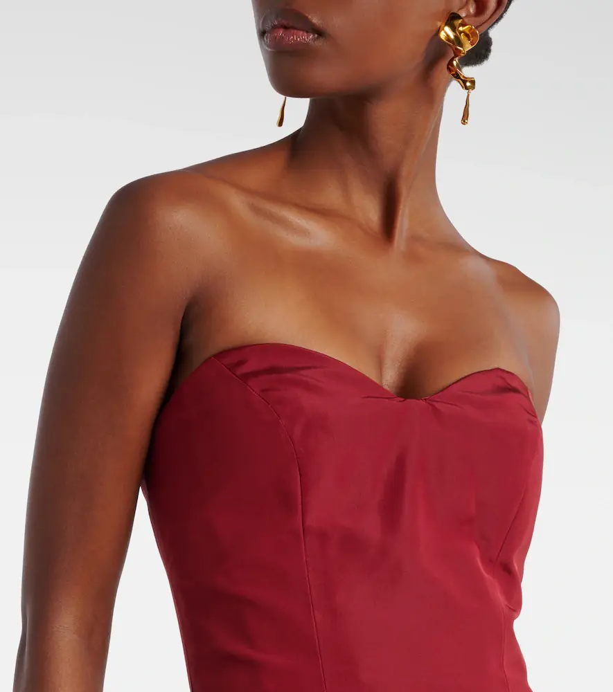 MONIQUE LHUILLIER Silk faille gown | Thumbnail 6