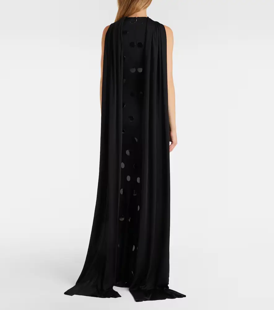 David Koma Embellished scarf-detail jersey gown | Thumbnail 4 David Koma Embellished scarf-detail jersey gown | Thumbnail 4