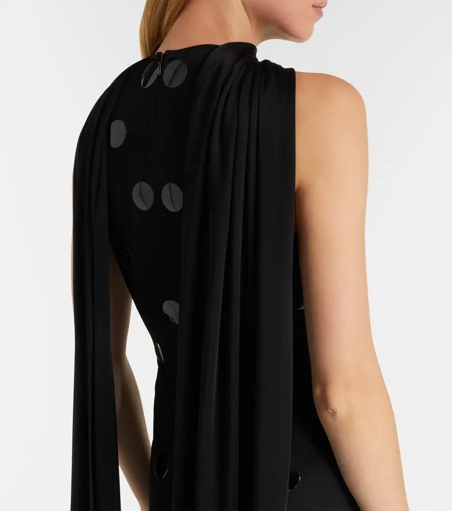David Koma Embellished scarf-detail jersey gown | Thumbnail 5 David Koma Embellished scarf-detail jersey gown | Thumbnail 5