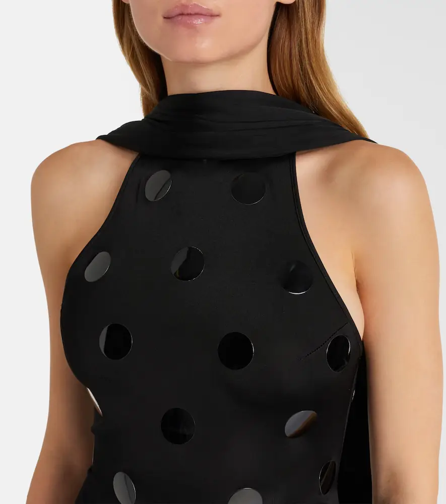 David Koma Embellished scarf-detail jersey gown | Thumbnail 6 David Koma Embellished scarf-detail jersey gown | Thumbnail 6