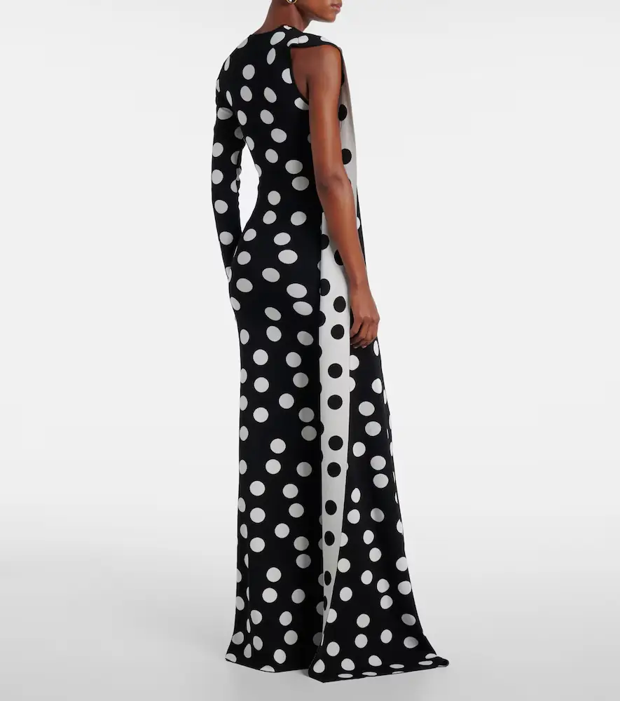 David Koma Polka-dot scarf-detail gown | Thumbnail 3 David Koma Polka-dot scarf-detail gown | Thumbnail 3