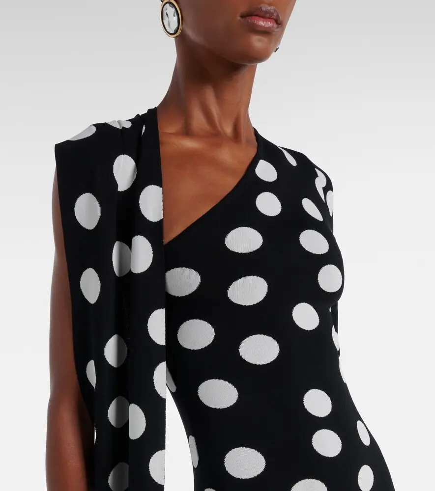 David Koma Polka-dot scarf-detail gown | Thumbnail 4 David Koma Polka-dot scarf-detail gown | Thumbnail 4