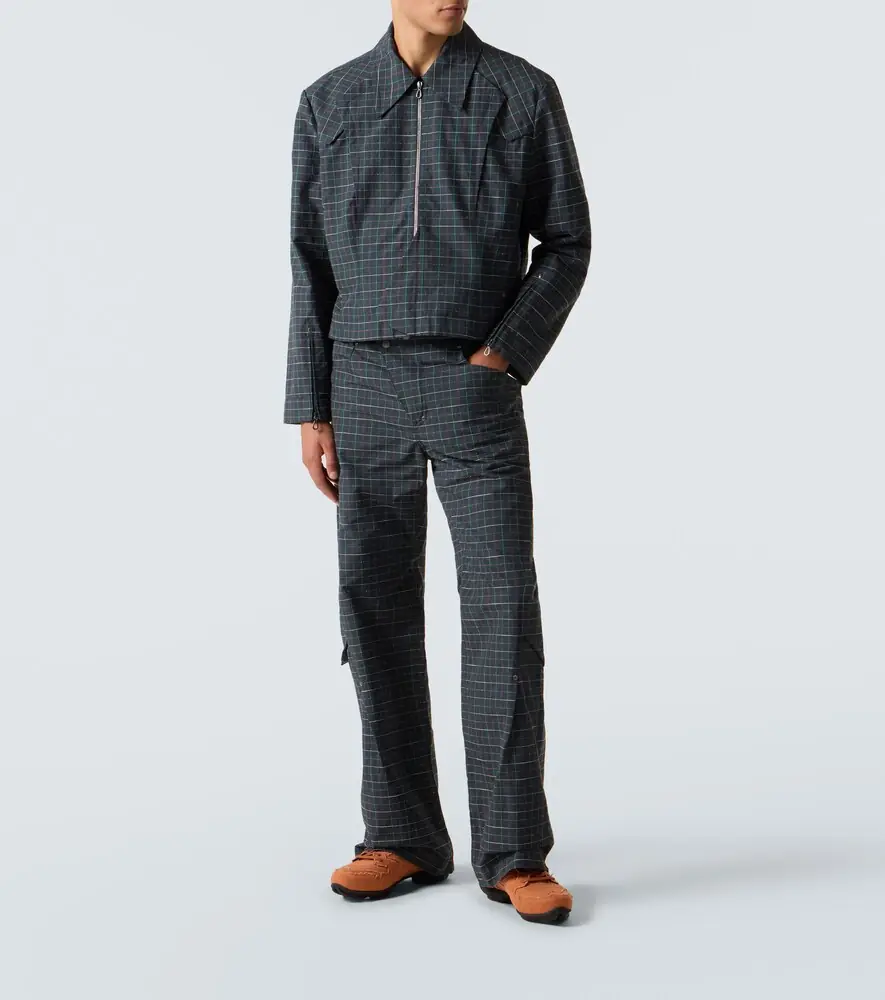 Kiko Kostadinov Kraner checked cotton-blend jacket | Thumbnail 5 Kiko Kostadinov Kraner checked cotton-blend jacket | Thumbnail 5