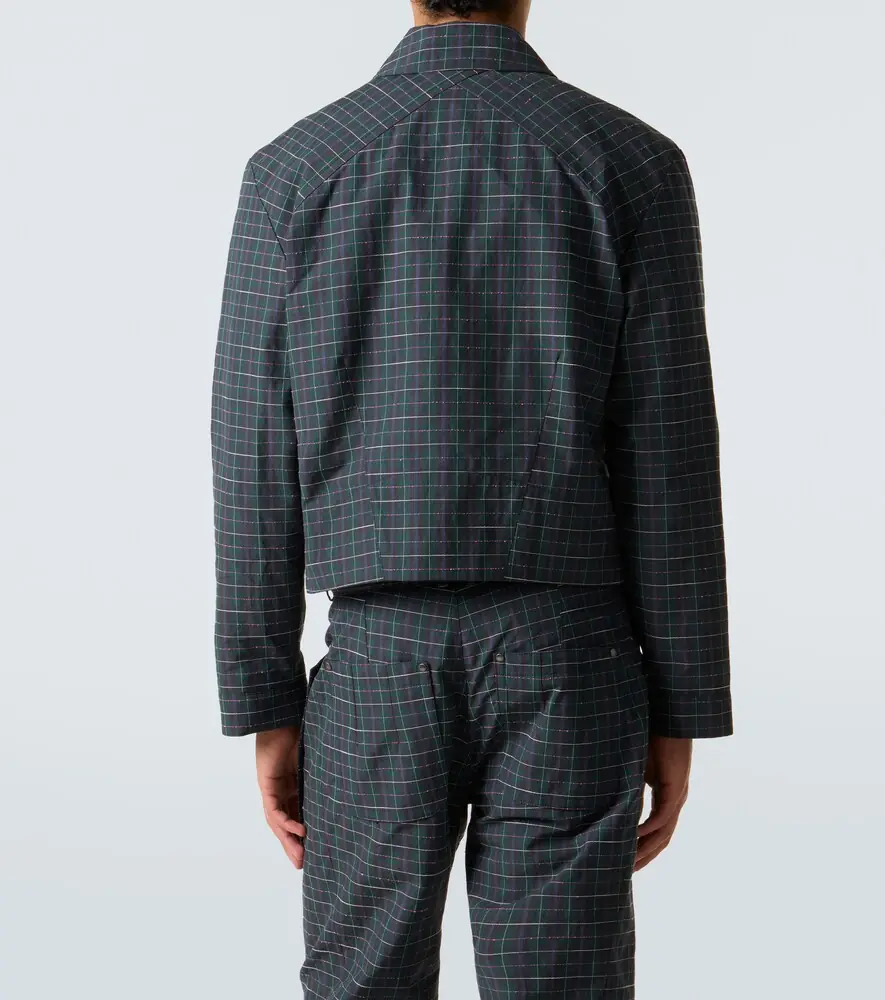 Kiko Kostadinov Kraner checked cotton-blend jacket | Thumbnail 6 Kiko Kostadinov Kraner checked cotton-blend jacket | Thumbnail 6
