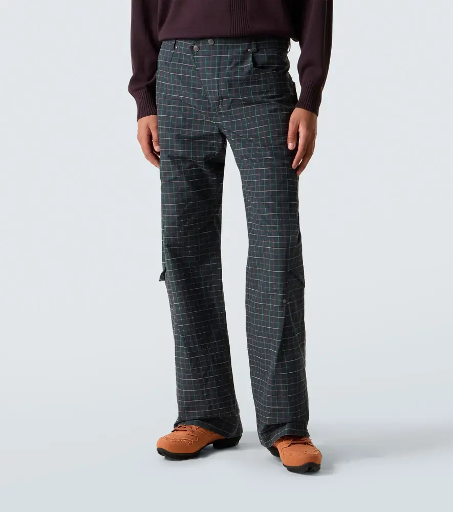 Kiko Kostadinov Kraner checked cotton-blend wide-leg pants | Thumbnail 2 Kiko Kostadinov Kraner checked cotton-blend wide-leg pants | Thumbnail 2