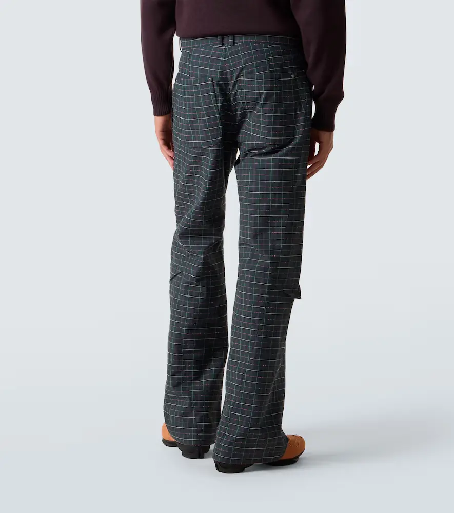 Kiko Kostadinov Kraner checked cotton-blend wide-leg pants | Thumbnail 5 Kiko Kostadinov Kraner checked cotton-blend wide-leg pants | Thumbnail 5