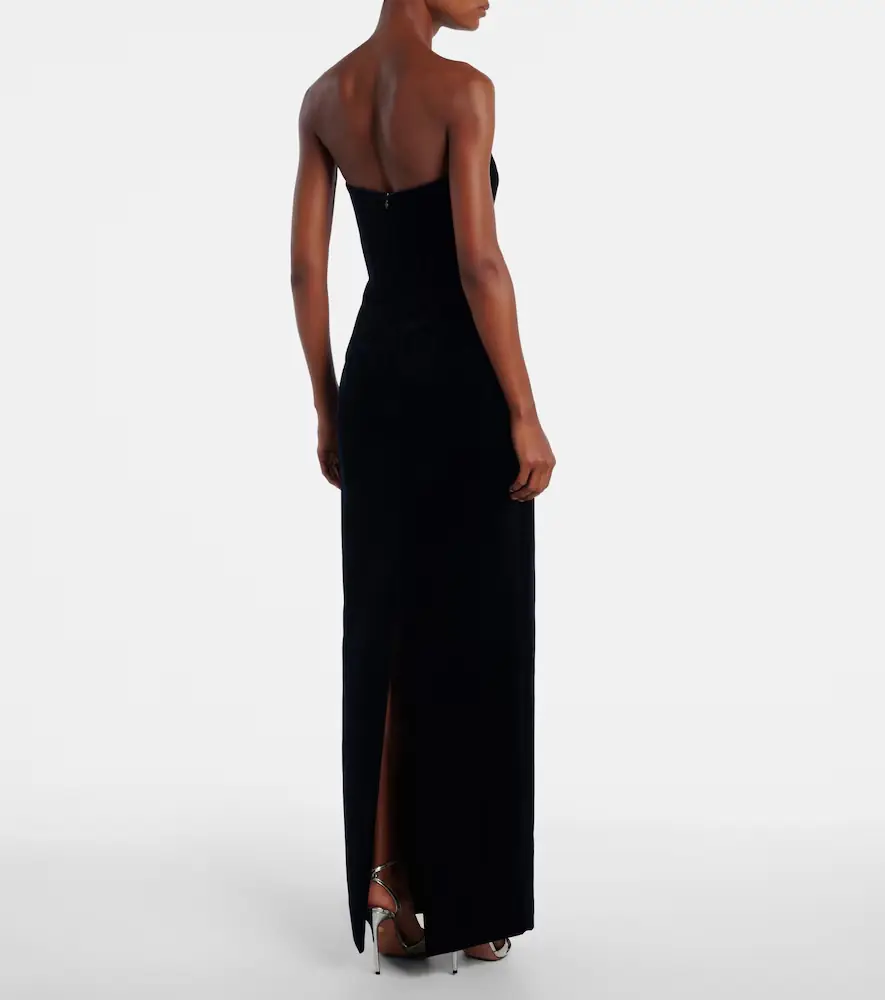 Emilia Wickstead Laelia cotton velvet gown | Thumbnail 2