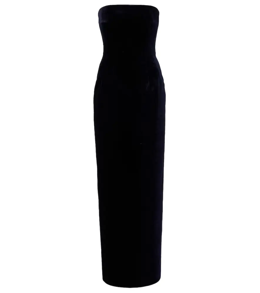 Emilia Wickstead Laelia cotton velvet gown