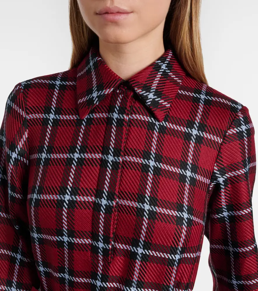 Emilia Wickstead Marione belted tartan wool-blend midi dress | Thumbnail 4
