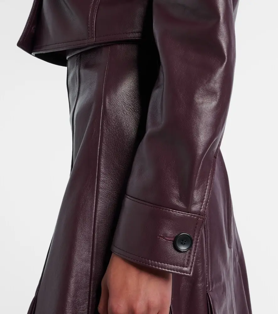 Emilia Wickstead Nics cropped leather jacket | Thumbnail 6