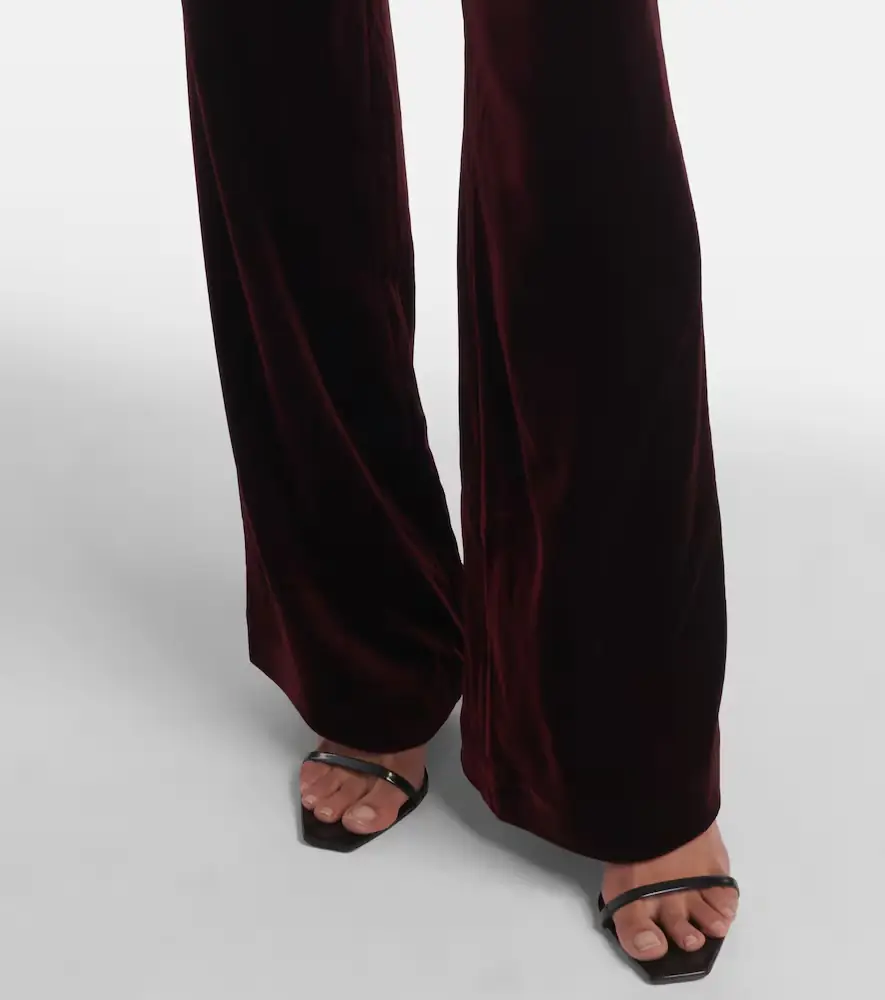 Roland Mouret Velvet wide-leg pants | Thumbnail 4 Roland Mouret Velvet wide-leg pants | Thumbnail 4