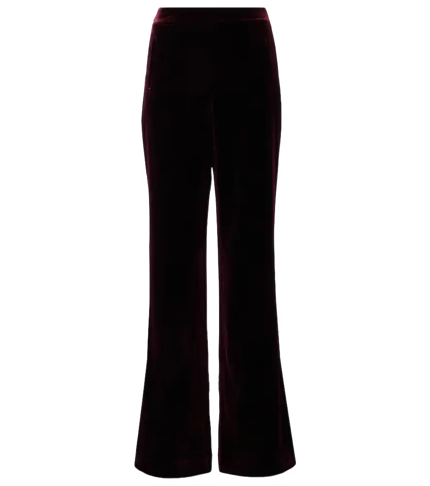 Roland Mouret Velvet wide-leg pants