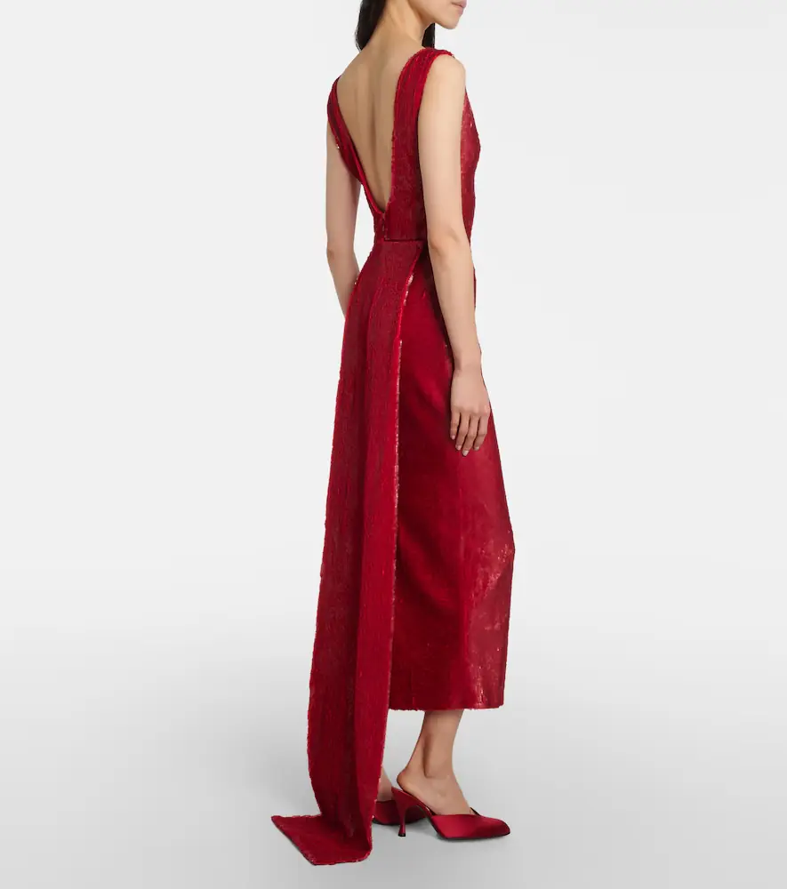 Emilia Wickstead Jacira sequined cocktail dress | Thumbnail 5
