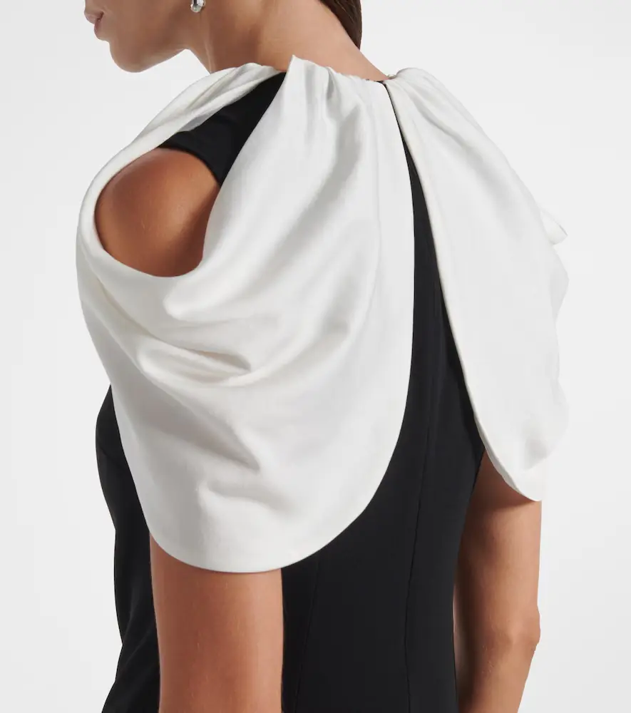 Roland Mouret Embellished caped satin crêpe gown | Thumbnail 6 Roland Mouret Embellished caped satin crêpe gown | Thumbnail 6