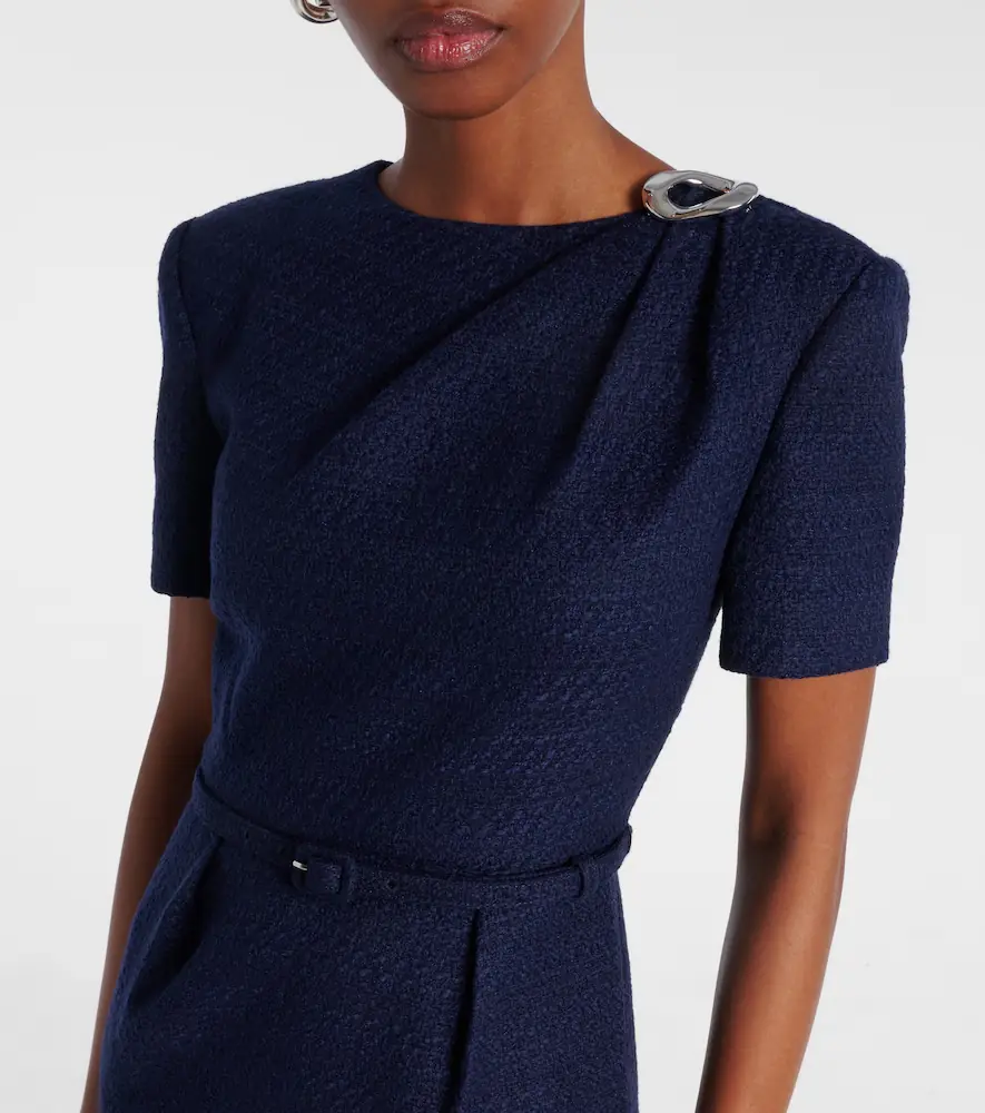 Roland Mouret Belted bouclé midi dress | Thumbnail 4