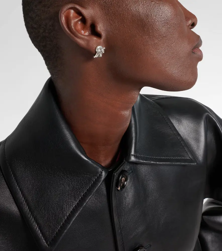 Bottega Veneta Knot sterling silver earrings | Thumbnail 3