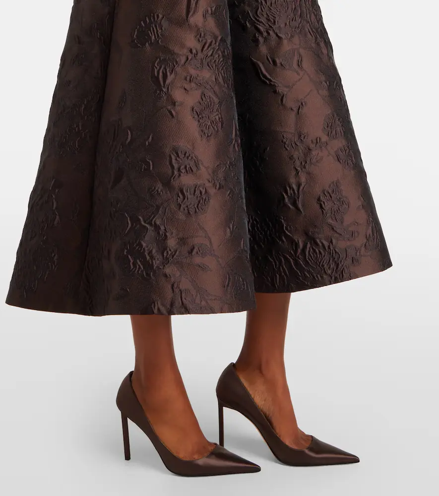 Emilia Wickstead Flared embroidered midi dress | Thumbnail 2