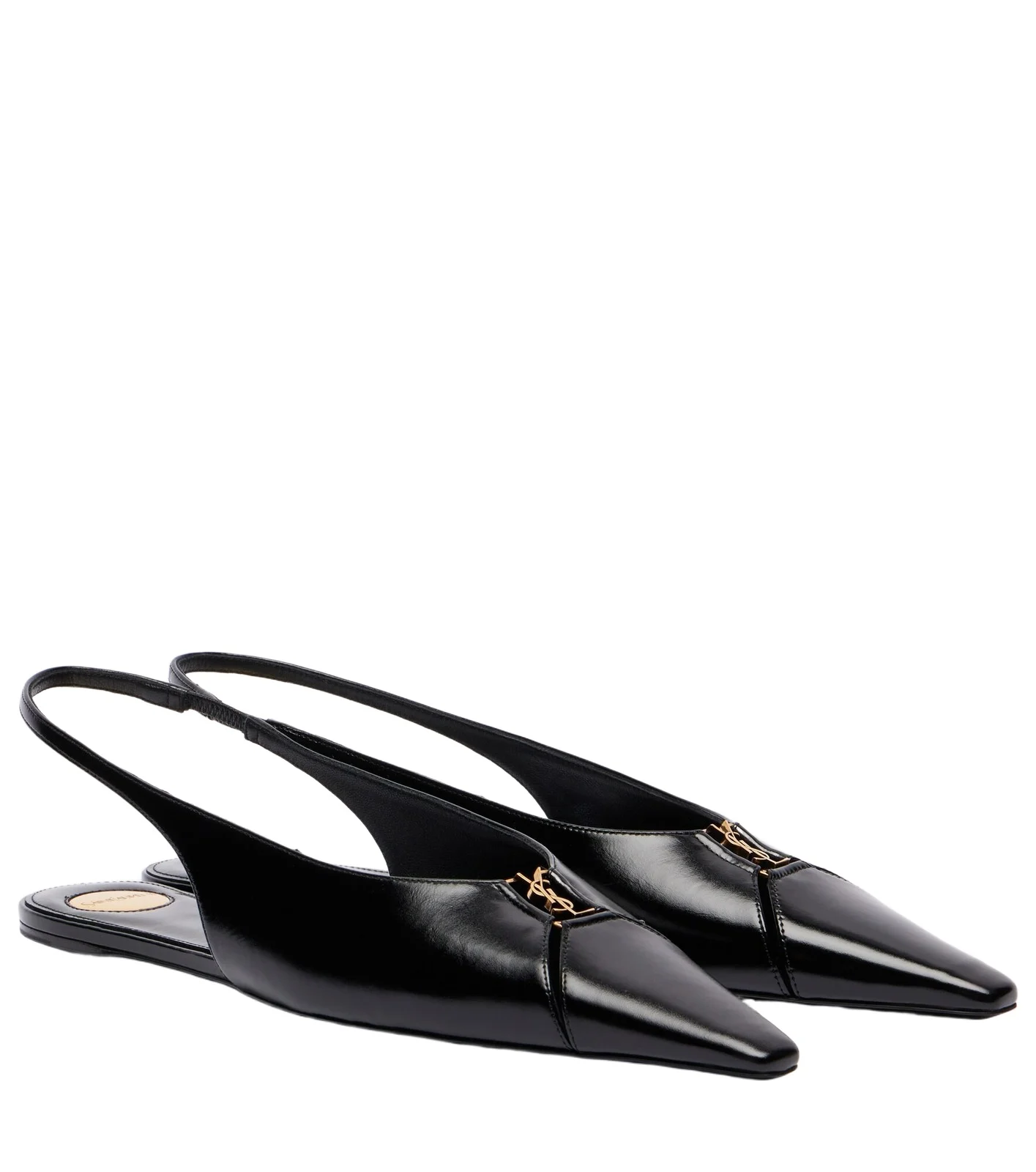 Babylone leather slingback flats Babylone leather slingback flats