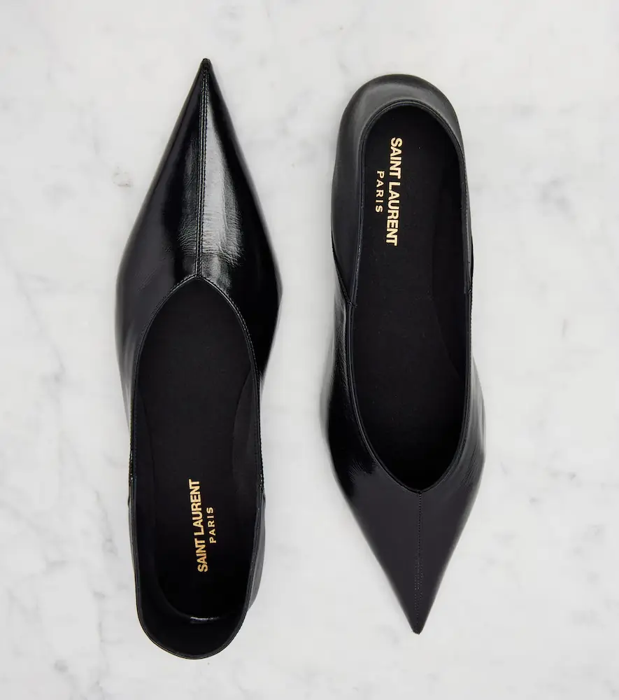 Saint Laurent Carolyn leather ballet flats | Thumbnail 3