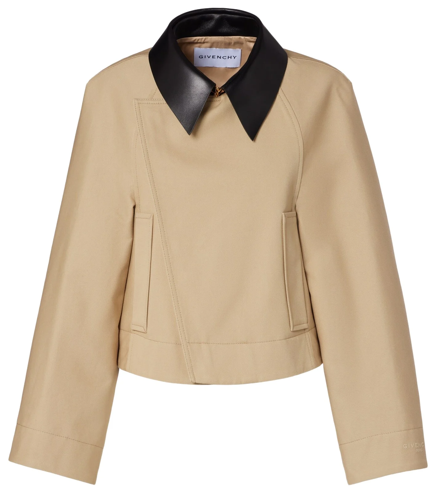 Cropped cotton and wool jacket Cropped cotton and wool jacket