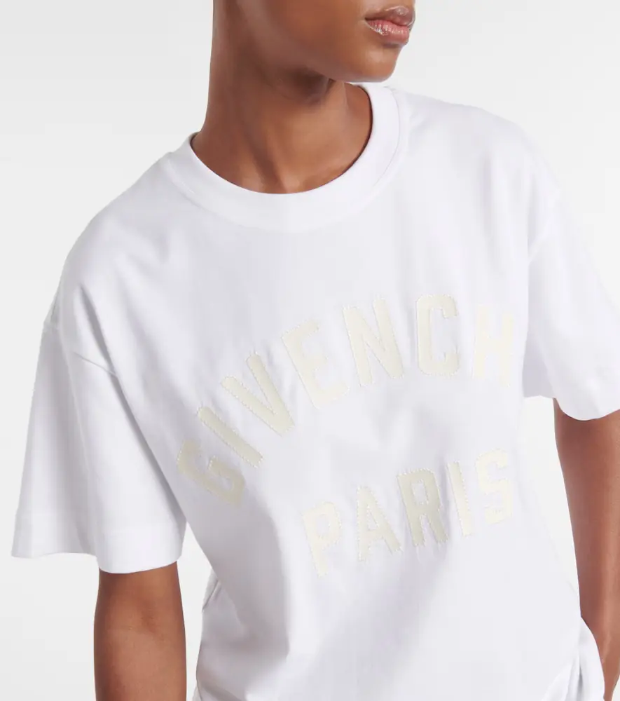 Givenchy Paris logo cotton jersey T-shirt | Thumbnail 4 Givenchy Paris logo cotton jersey T-shirt | Thumbnail 4