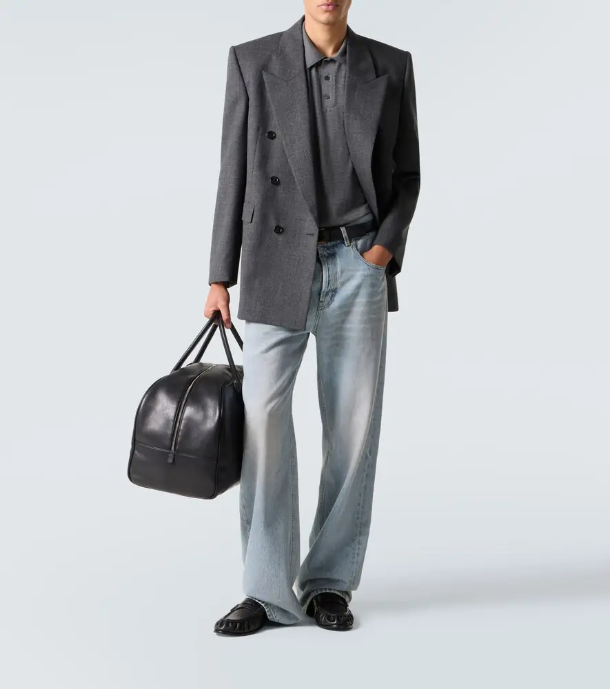 Saint Laurent Cassandre wool polo shirt | Thumbnail 3 Saint Laurent Cassandre wool polo shirt | Thumbnail 3
