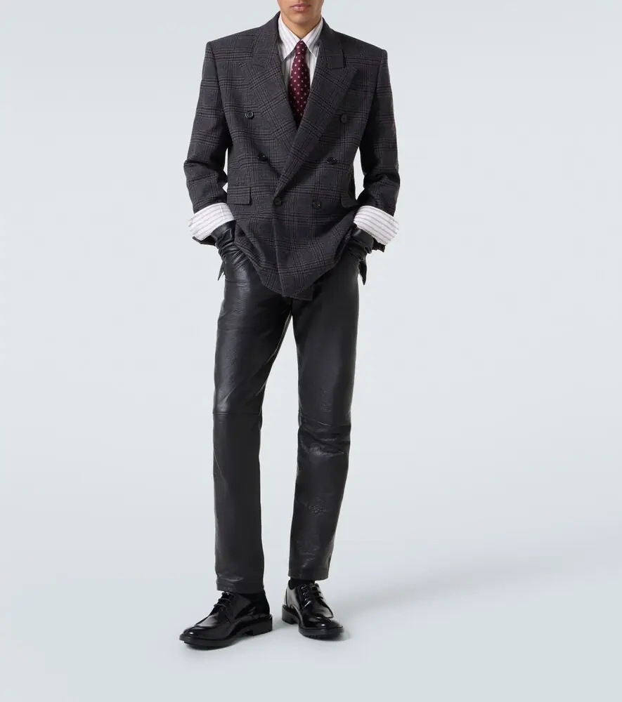 Saint Laurent Checked wool and cashmere blazer | Thumbnail 8 Saint Laurent Checked wool and cashmere blazer | Thumbnail 8