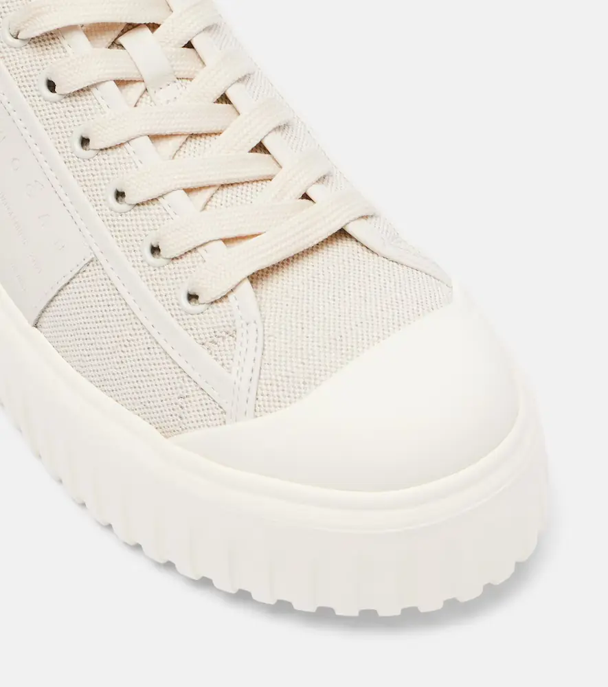 Hogan H-stripes canvas and leather sneakers | Thumbnail 4 Hogan H-stripes canvas and leather sneakers | Thumbnail 4
