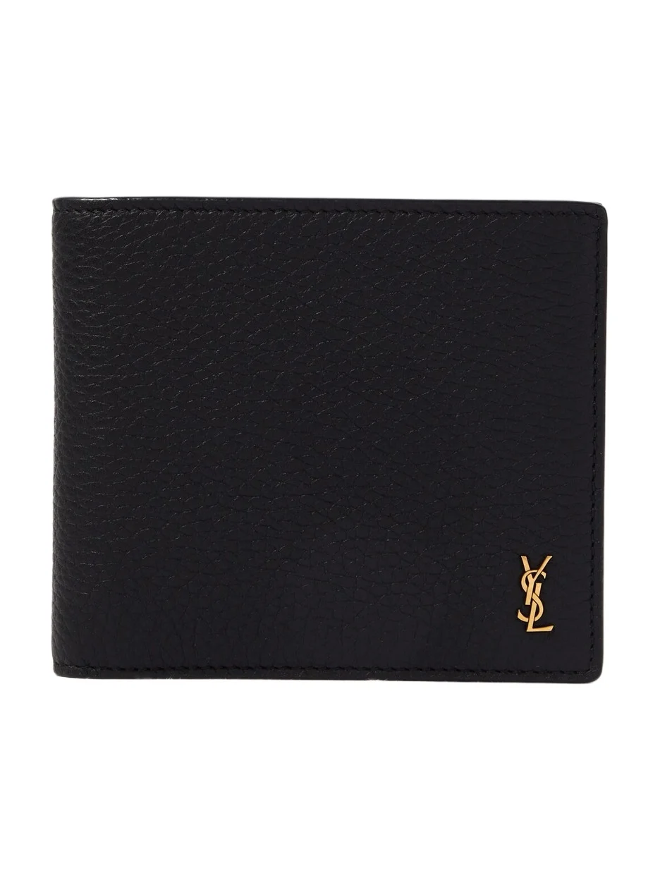 Saint Laurent Tiny Cassandre East/West leather wallet