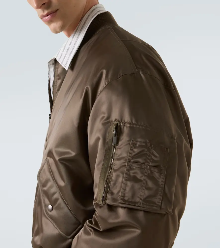Saint Laurent Padded twill bomber jacket | Thumbnail 4 Saint Laurent Padded twill bomber jacket | Thumbnail 4