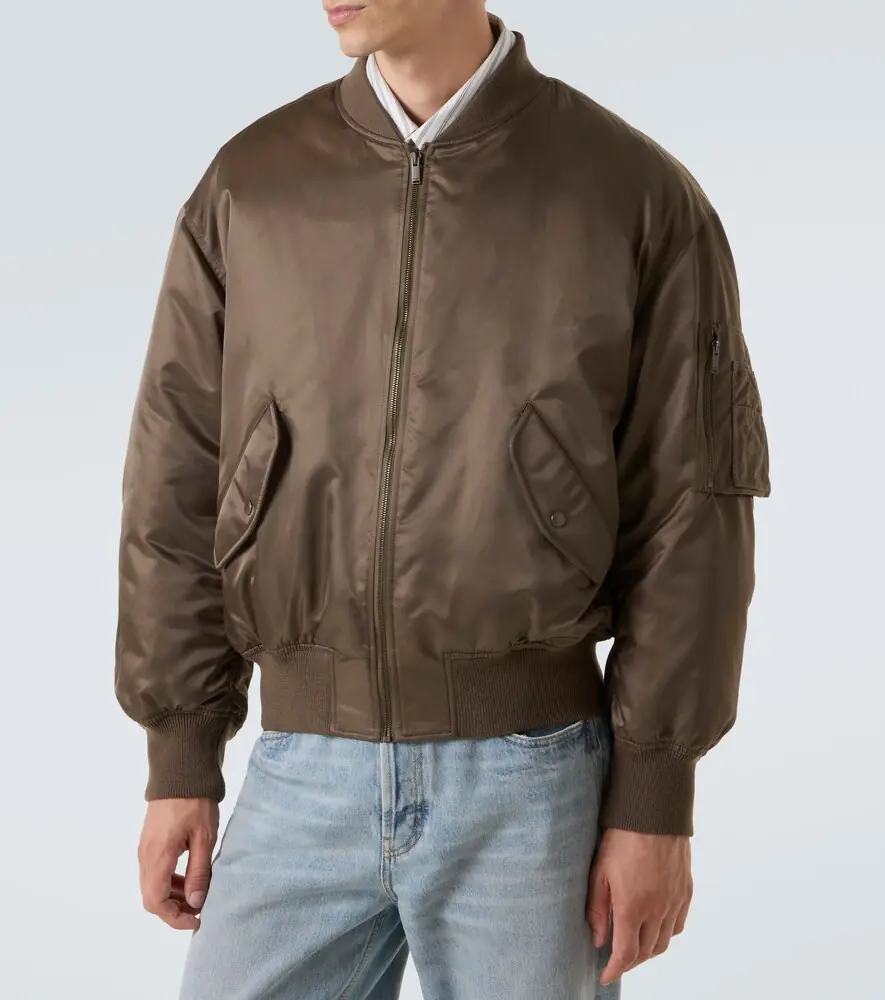 Saint Laurent Padded twill bomber jacket | Thumbnail 6 Saint Laurent Padded twill bomber jacket | Thumbnail 6