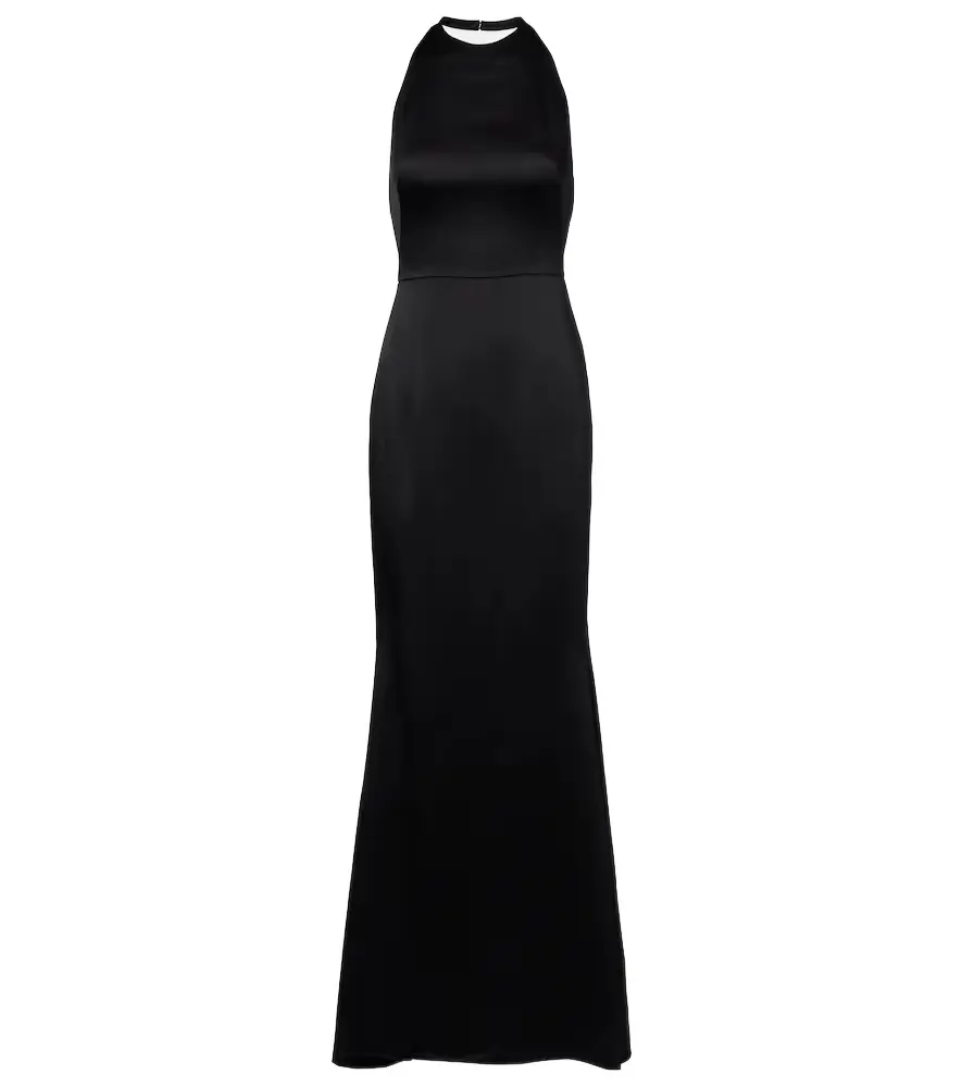 Givenchy Open-back crêpe and satin gown | Image 1 Givenchy Open-back crêpe and satin gown | Image 1