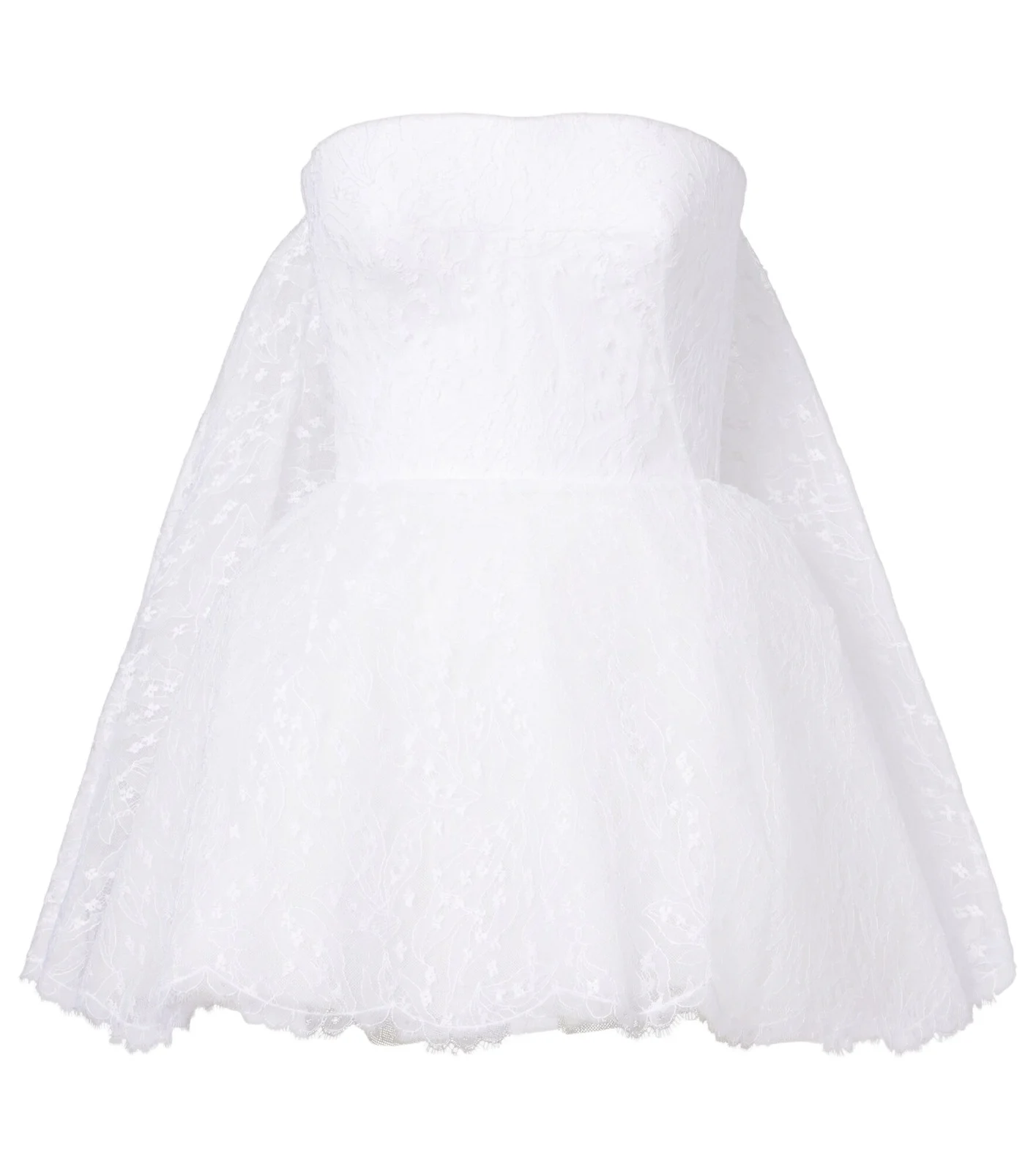 Caped lace bustier dress Caped lace bustier dress