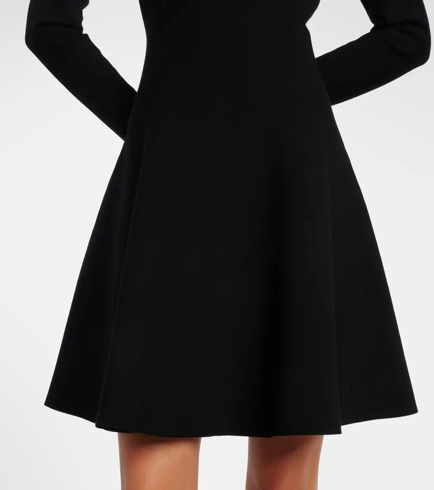 Oscar de la Renta Floral-appliqué off-shoulder minidress | Thumbnail 3