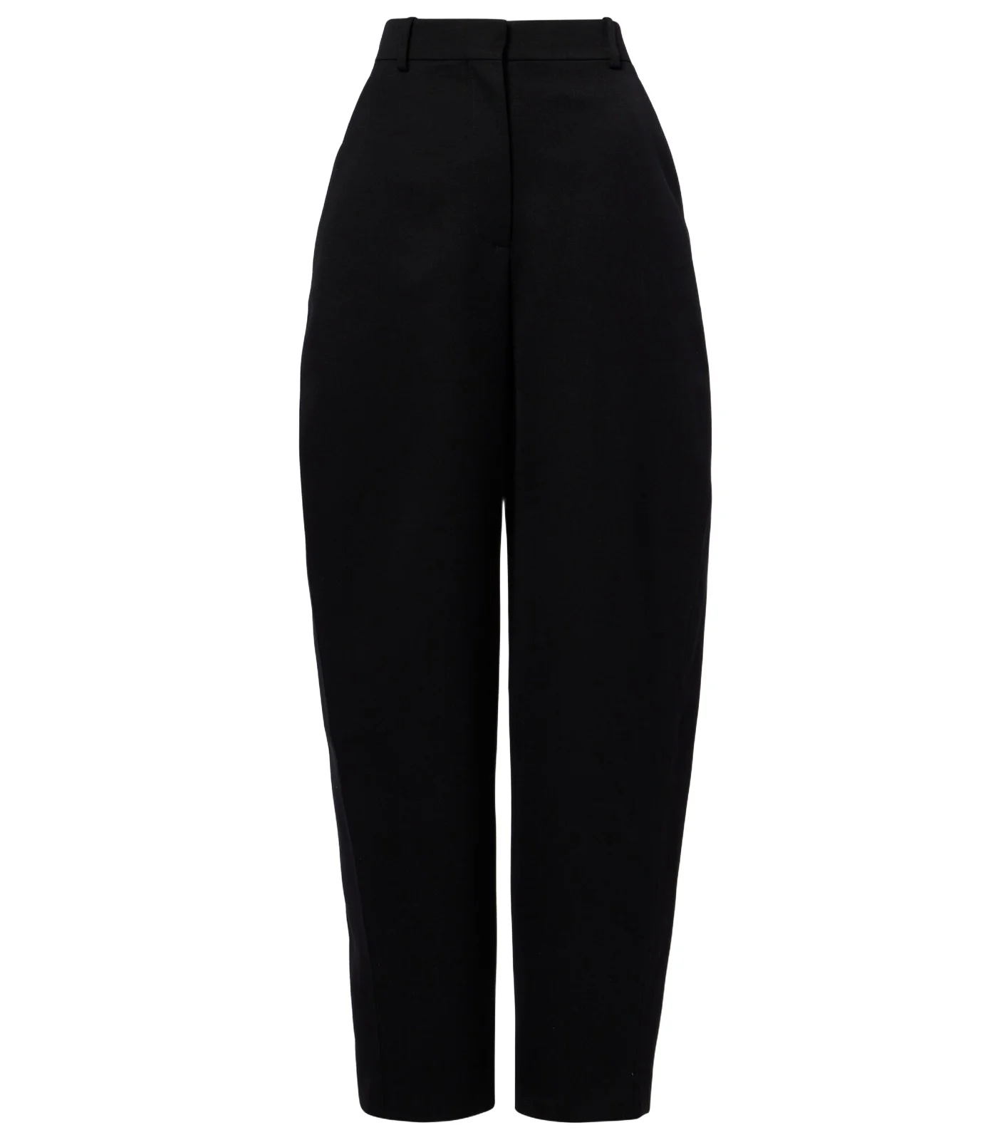 Cocoon wool grain de poudre barrel-leg pants Cocoon wool grain de poudre barrel-leg pants