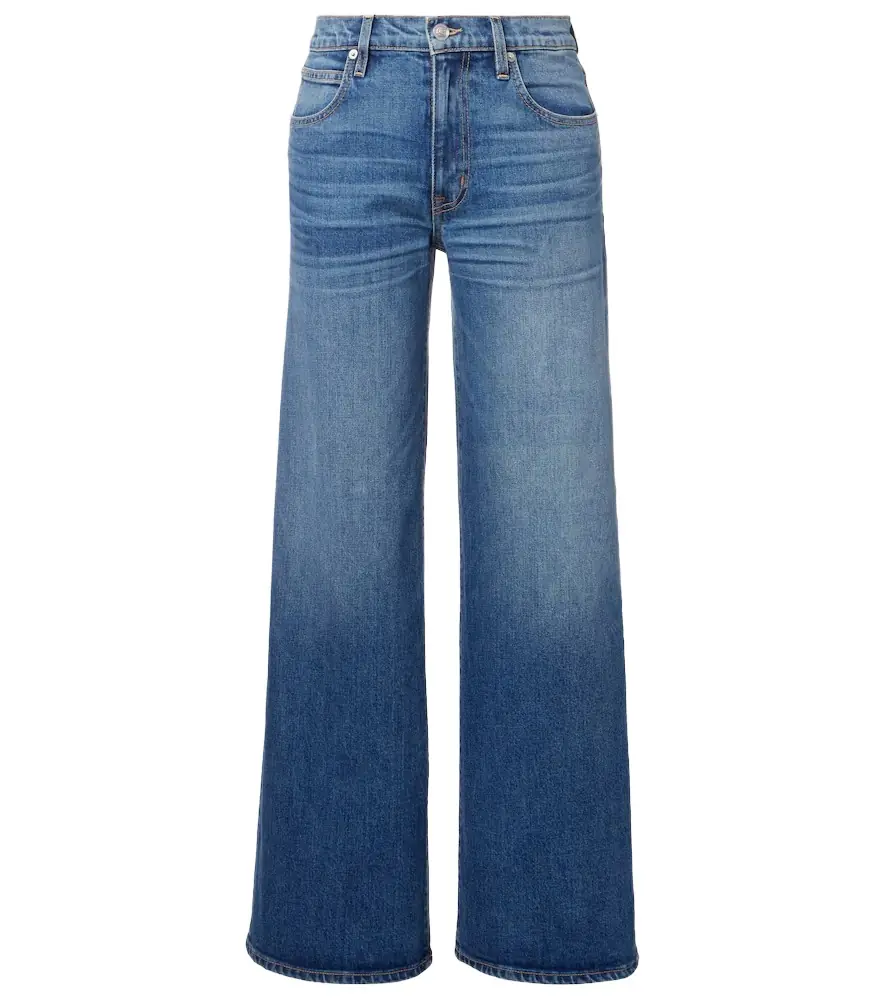 SLVRLAKE Selena mid-rise wide-leg jeans