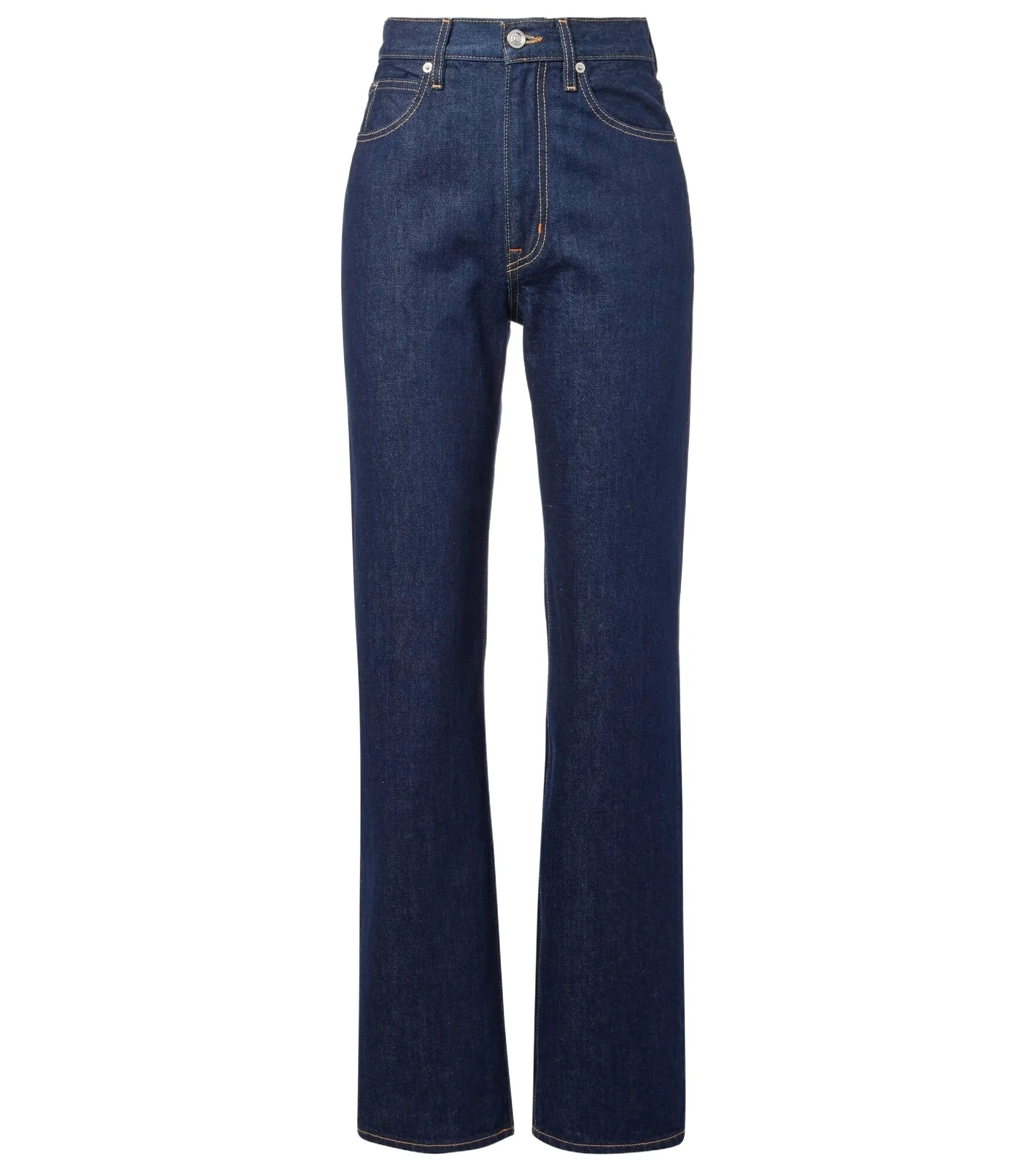 London high-rise straight jeans